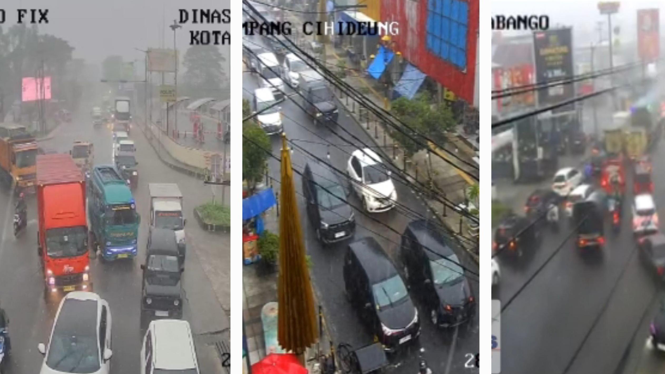 Tradisi Munggahan dan Hujan Deras, Sejumlah Jalan di Kota Tasikmalaya Padat Merayap