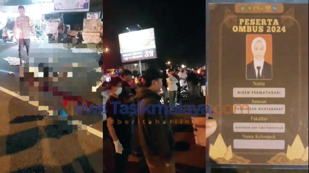 Mahasiswi Baru Unsil Tasikmalaya Tewas Terlindas Truk di Depan Rumah Makan SR Rajapolah