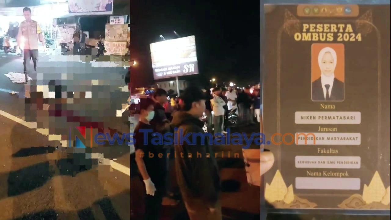 Mahasiswi Baru Unsil Tasikmalaya Tewas Terlindas Truk di Depan Rumah Makan SR Rajapolah