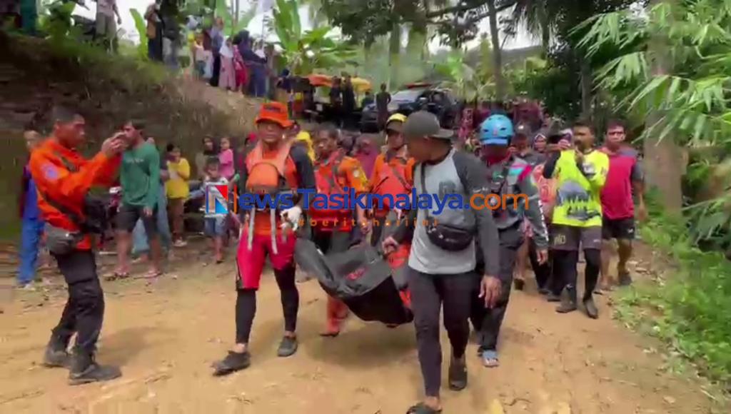 BREAKING NEWS: Balita yang Hilang di Sungai Bojong Culamega Tasikmalaya Ditemukan Tak Bernyawa