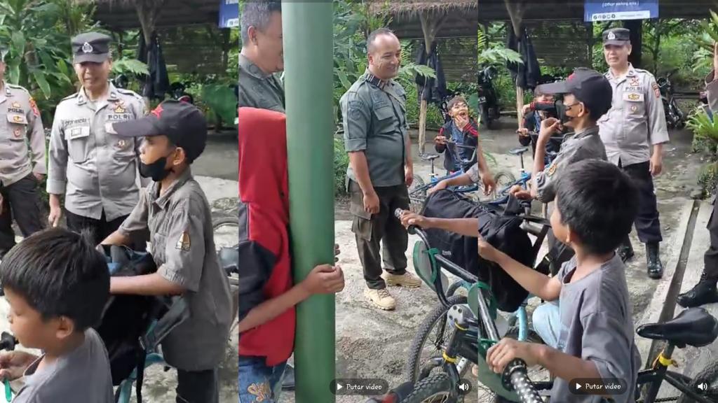 Viral! Empat Bocah asal Manonjaya Kayuh Sepeda 25 KM ke Kawah Galunggung untuk Liburan