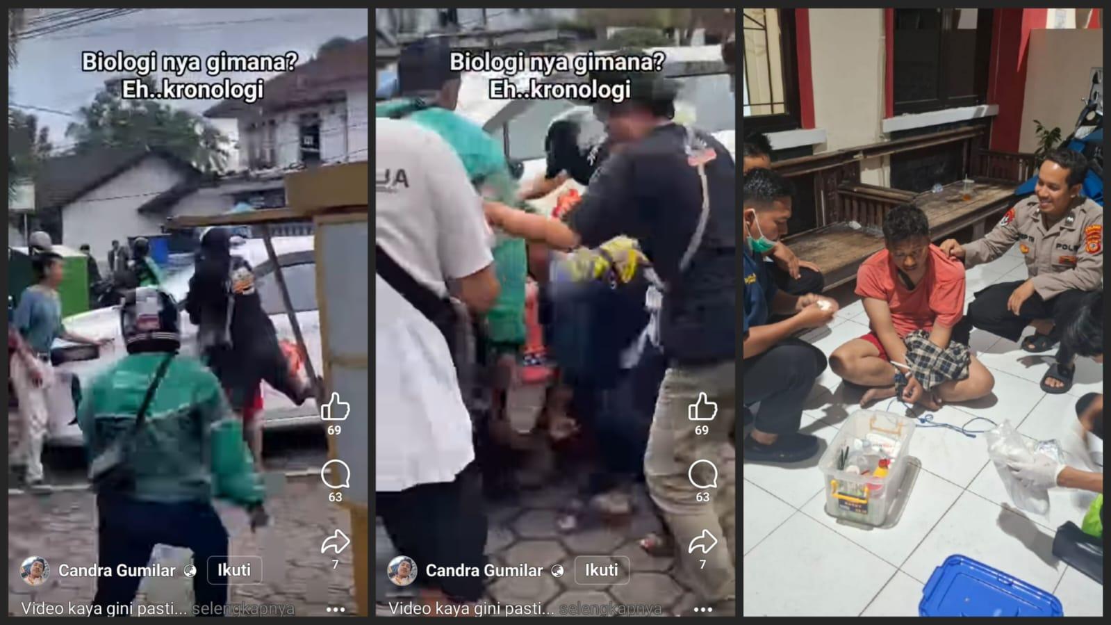 Viral ODGJ Diamuk Massa Usai Tertangkap Mencuri Spion Mobil di Sekitar Masjid Cintaraja Singaparna