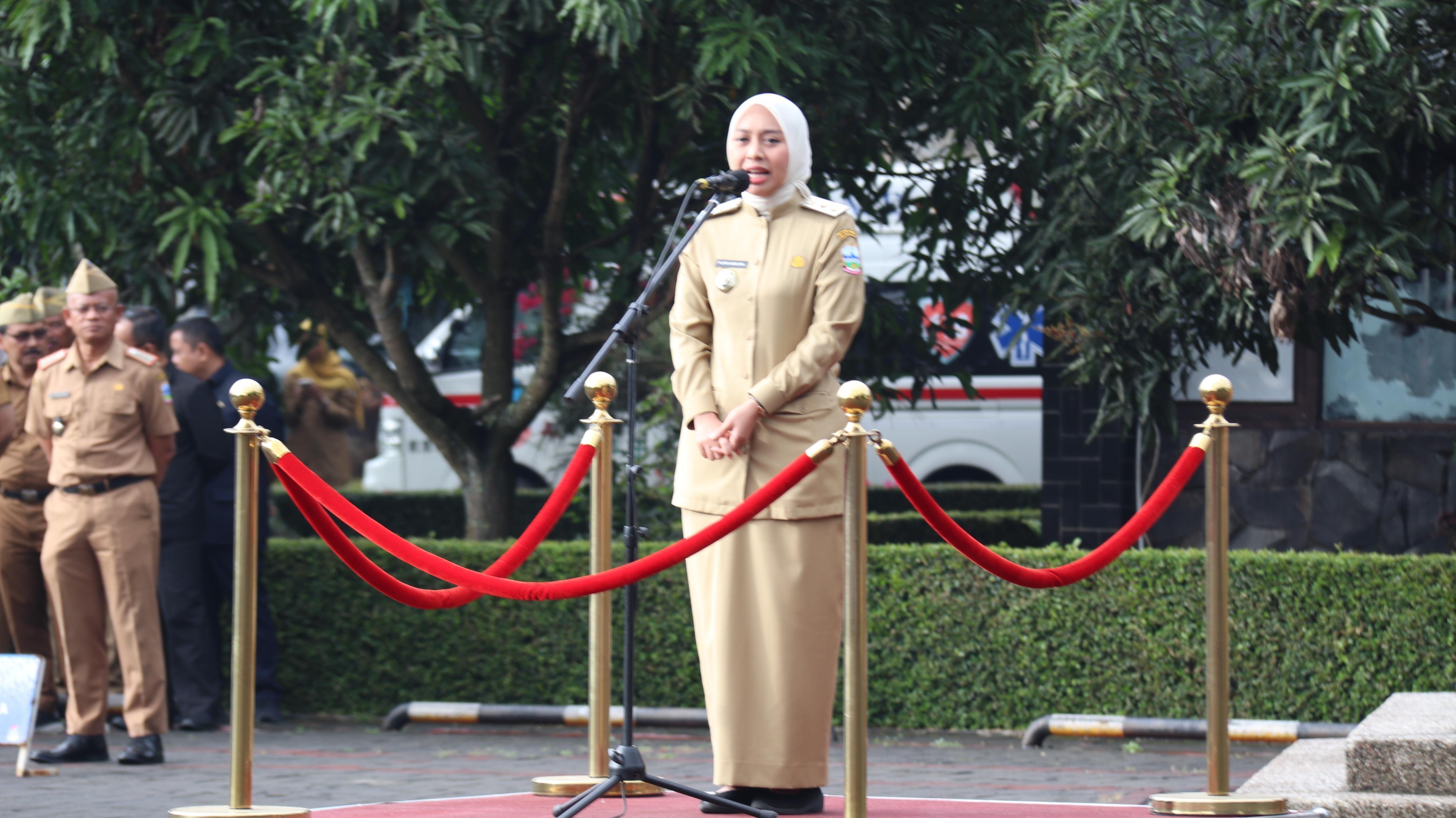 Wabup Garut Putri Karlina Ajak Warga dan SKPD Jadi Pelopor Kebersihan Hadapi Cuaca Ekstrem dan Ancaman Bencana