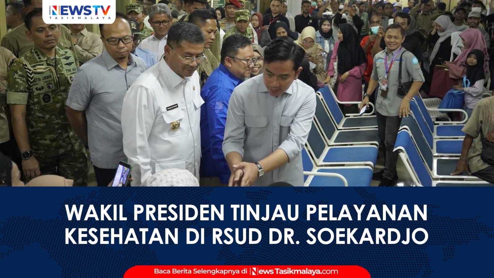VIDEO: Wapres Gibran Tinjau Pelayanan Kesehatan di RSUD dr. Soekardjo Tasikmalaya