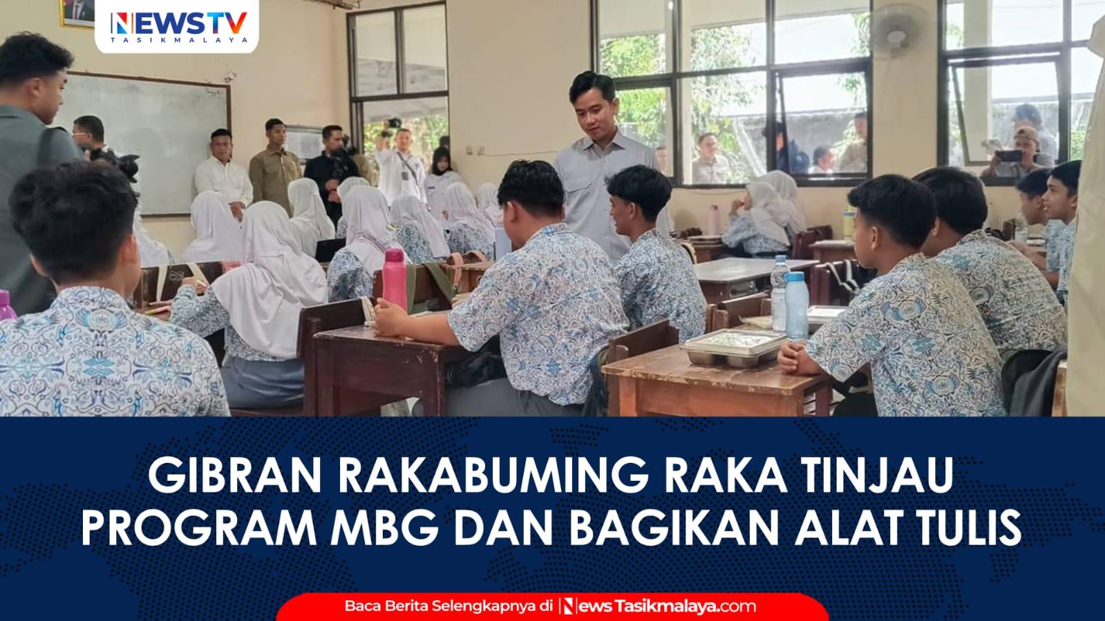 VIDEO: Wapres Gibran Tinjau Program Makan Bergizi Gratis dan Bagikan Alat Tulis di SMAN 2 Kota Tasikmalaya