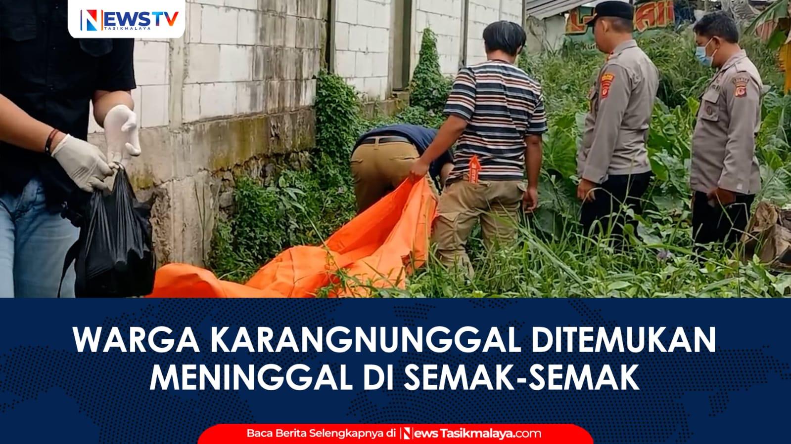 VIDEO: Warga Sangkali Tasikmalaya Geger, Pemulung Ditemukan Tak Bernyawa di Semak-semak