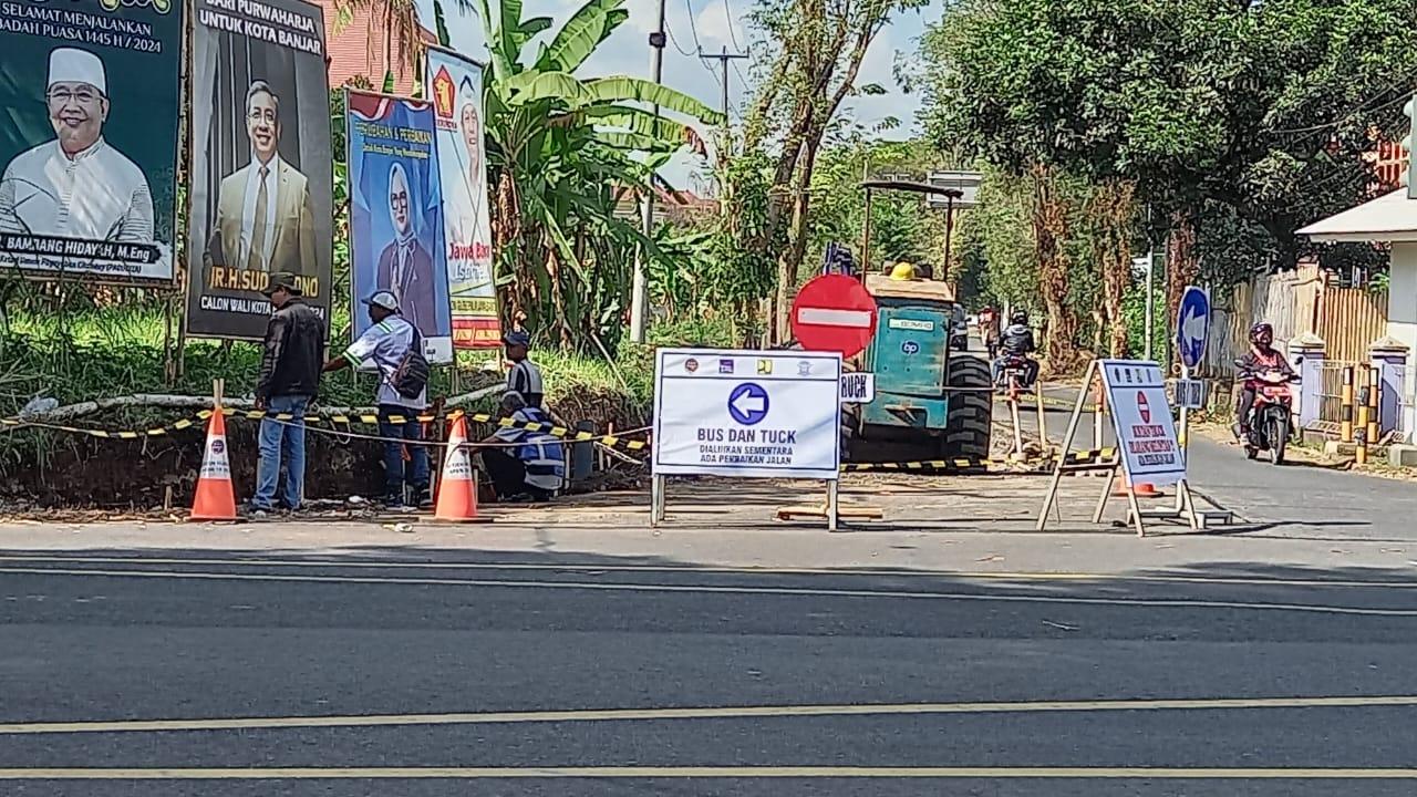 Jalan Geriliya Pamongkoran di Kota Banjar Diperbaiki