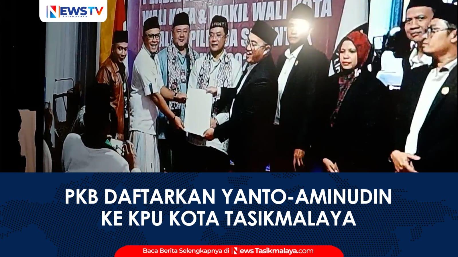 VIDEO: Yanto Oce-Aminudin Daftar ke KPU untuk Pilkada Kota Tasikmalaya, Dihadiri Ratusan Santri dan Ulama