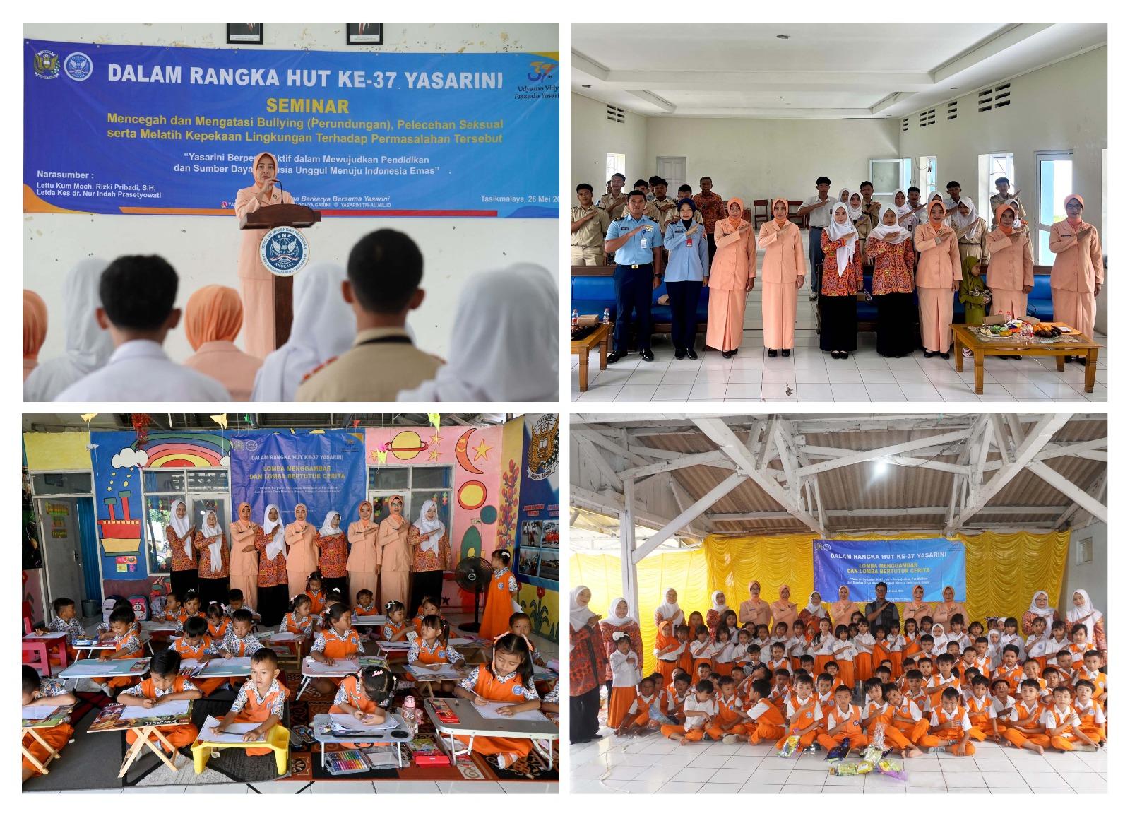 Yasarini PC Lanud Wiriadinata Sukses Gelar Rangkaian Kegiatan Edukatif dan Kreatif, Peringati HUT ke-37 Yasarini