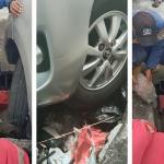 15 Menit Beres! Ban Mobil Terperosok ke Lubang di Jalan Cilembang, Ibu Neni Panik Lapor Damkar Kota Tasikmalaya