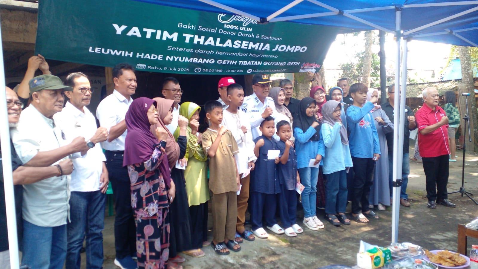158 Penderita Thalassemia di Ciamis Butuh 240 Labu Darah per Bulan, Komunitas “Doervoer 100% Ulin” Gelar Donor Rutin