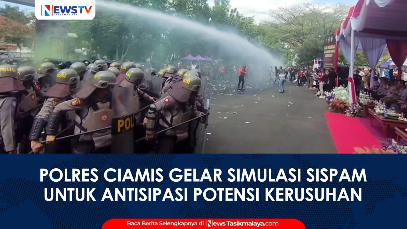 VIDEO: Antisipasi Kerusuhan Pilkada Serentak 2024, Polres Ciamis Gelar Simulasi Sistem Pengamanan Kota