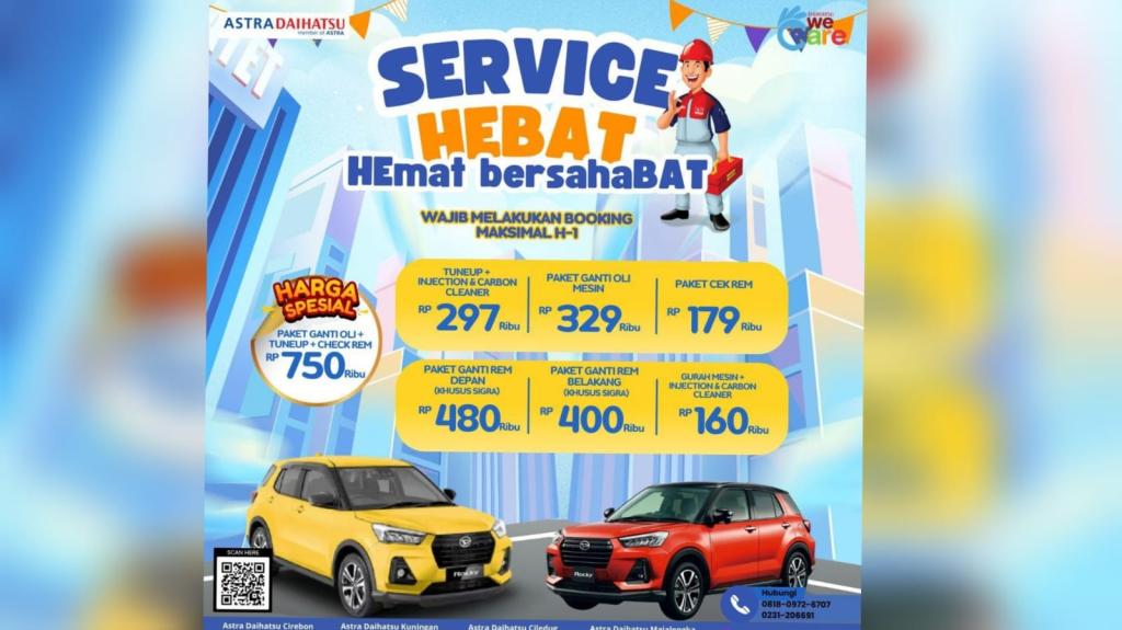 Astra Daihatsu Cirebon dan Indramayu Tawarkan Promo Service Hebat Hemat Bersahabat