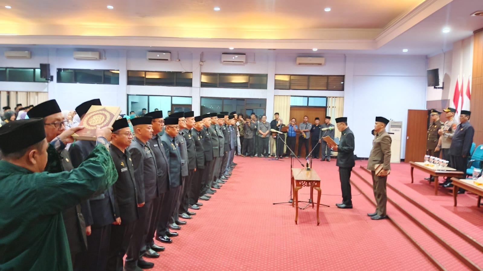 Bupati Ciamis Lantik 18 Pejabat Pimpinan Tinggi Pratama, Enam Jabatan Masih Kosong