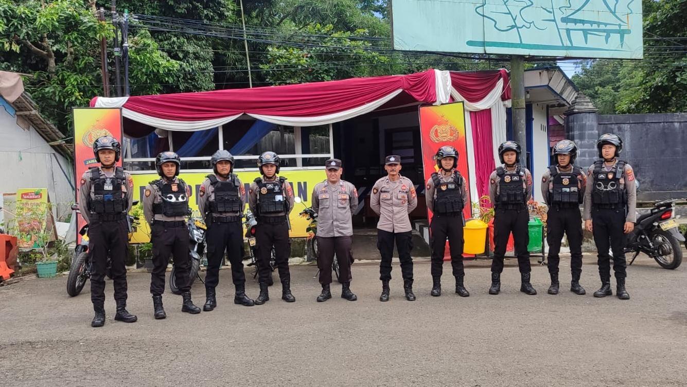 Cipta Kondisi Jelang Tahun Baru 2025, Satgas Preventif Operasi Lilin Lodaya Kunjungi Pos Pam Karangkamulyan