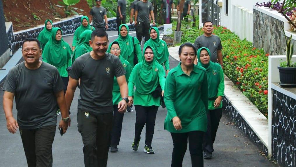 Dandim 0613 Ciamis Gelar Olahraga Bersama untuk Pererat Solidaritas