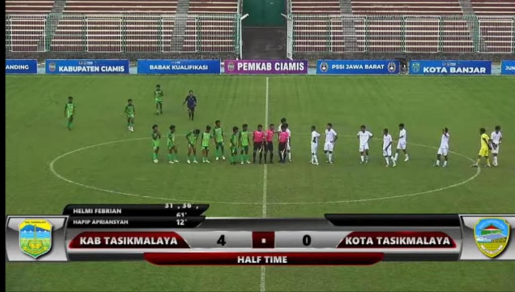 Derbi Tasikmalaya Memanas, Kabupaten Hantam Kota 4-0 di BK Porprov Jabar XV