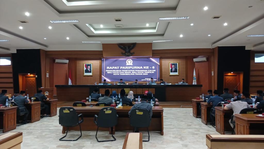 DPRD Kota Tasikmalaya Gelar Rapat Paripurna Penetapan Wali Kota dan Wakil Wali Kota Terpilih