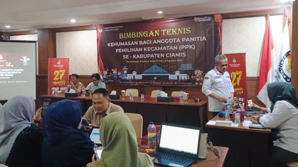 Gandeng Organisasi Wartawan, KPU Ciamis Gelar Bimtek Kehumasan untuk PPK Jelang Pilkada 2024