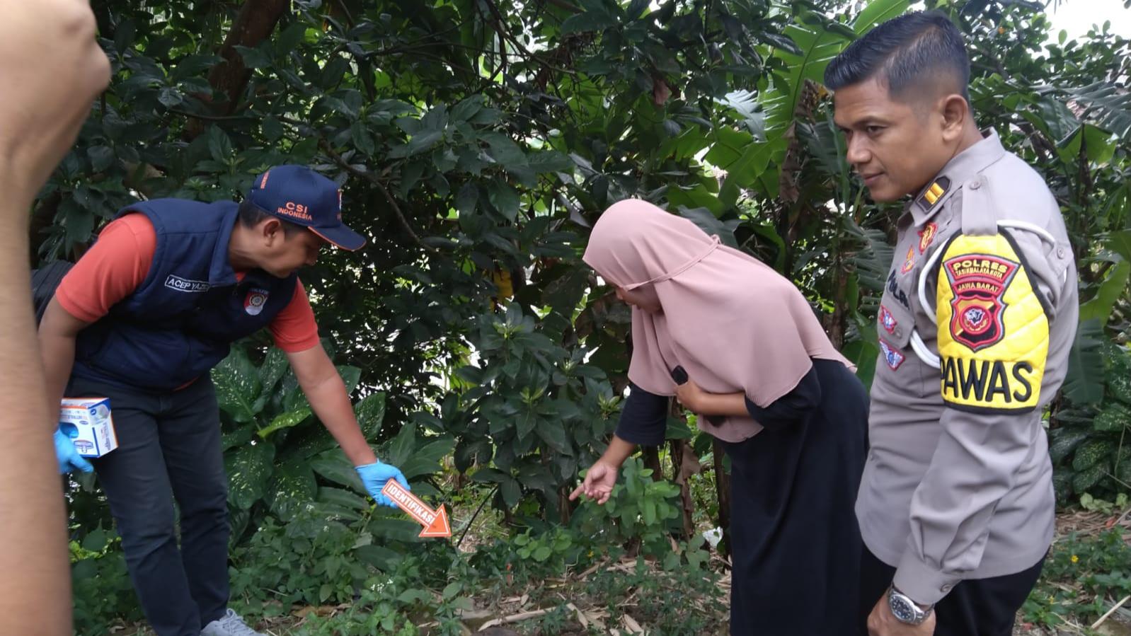Geger, Penemuan Diduga Janin Bayi di Sukaratu Tasikmalaya