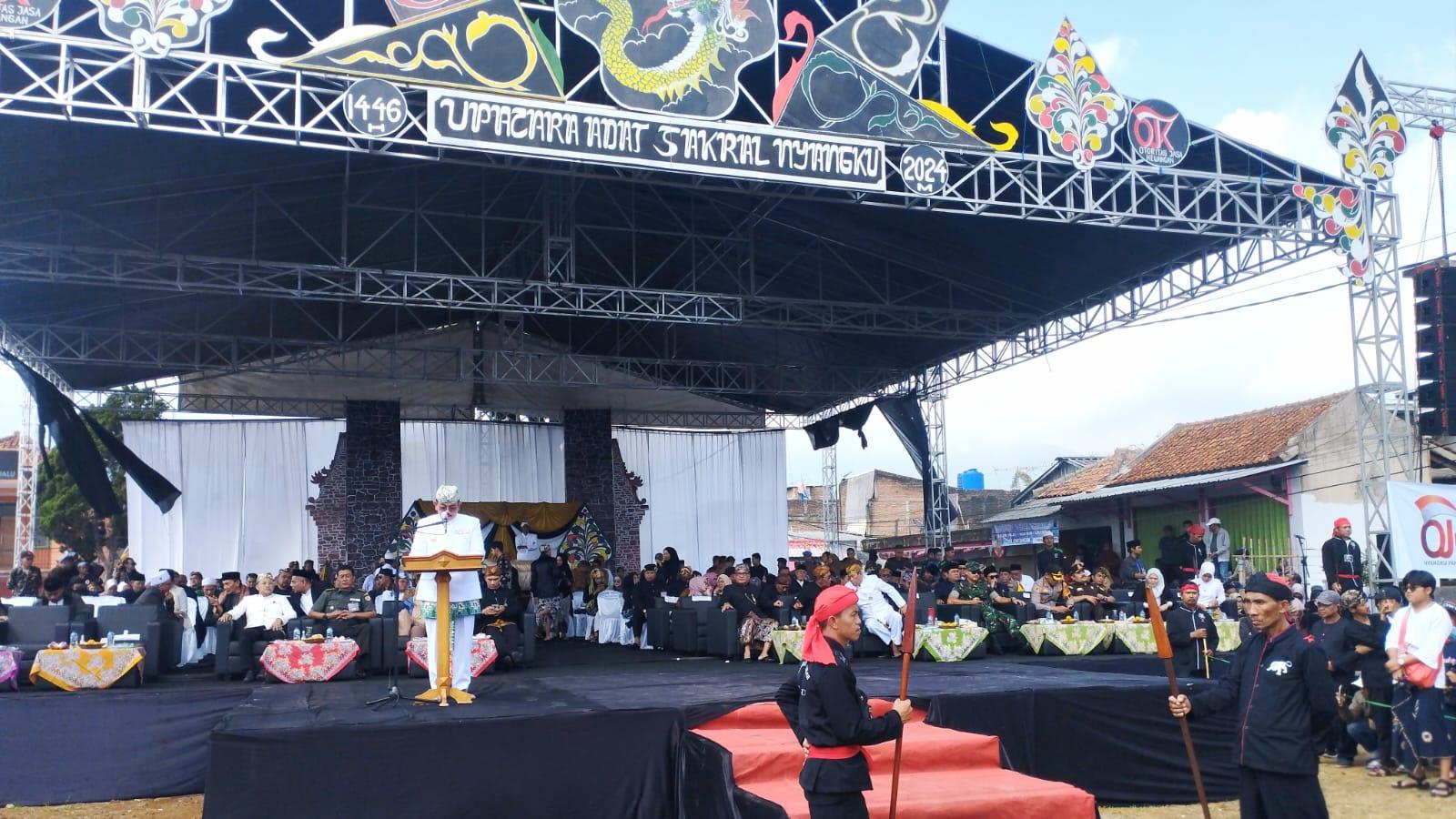 Hadiri Tradisi Nyangku, Pj Bupati Ciamis: Tatar Galuh Ciamis Memiliki Kekayaan Budaya Beragam