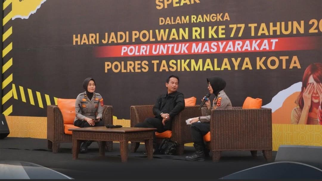 HUT ke-77 Polwan: Polres Tasikmalaya Kota Gelar Rise and Speak, Dorong Perlindungan Anak dan Kelompok Rentan