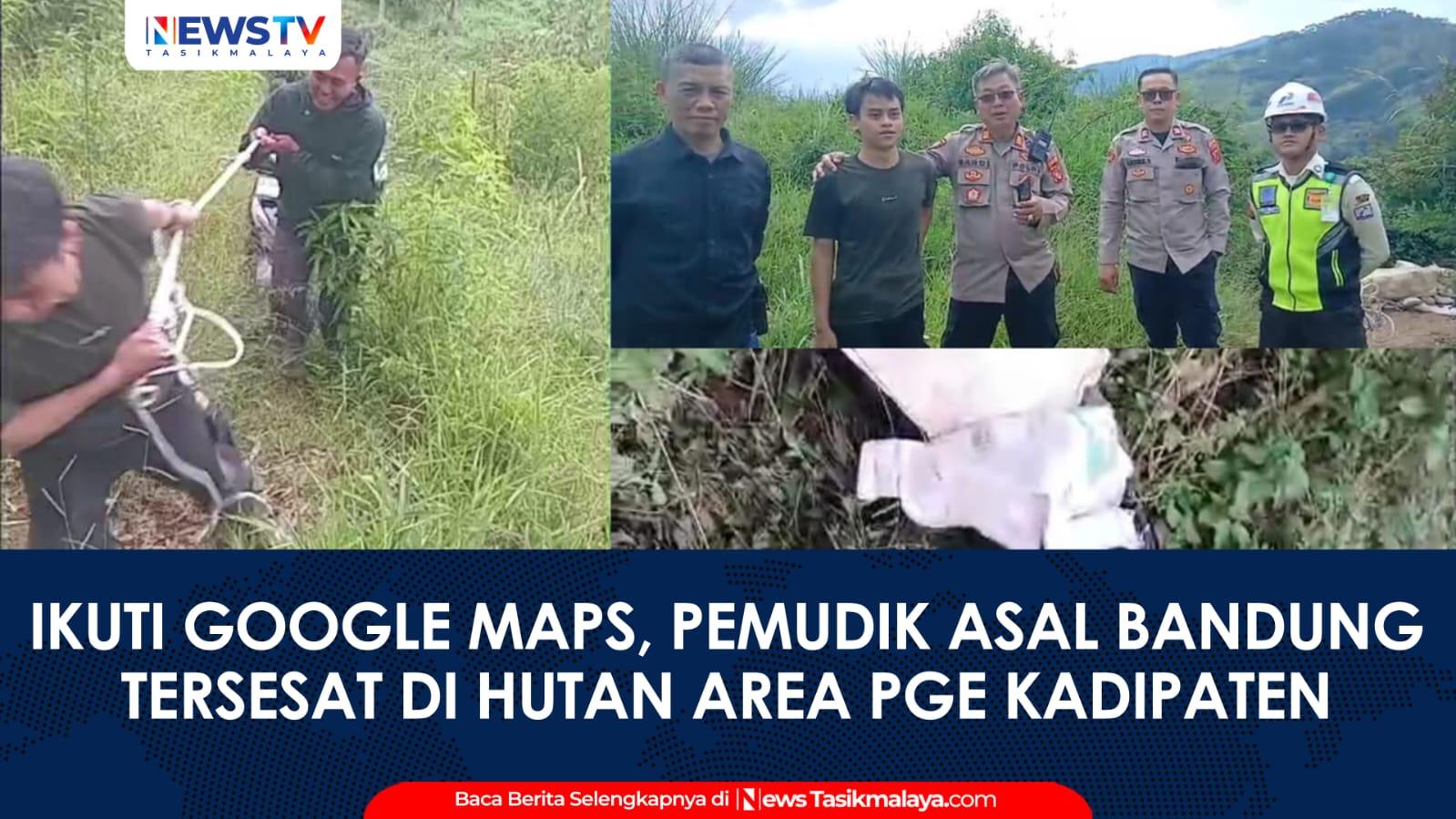 VIDEO: Ikuti Google Maps Cari Jalan Pintas, Pemudik Tersesat di Pegunungan dan Terperosok ke Jurang di Kadipaten Tasikmalaya