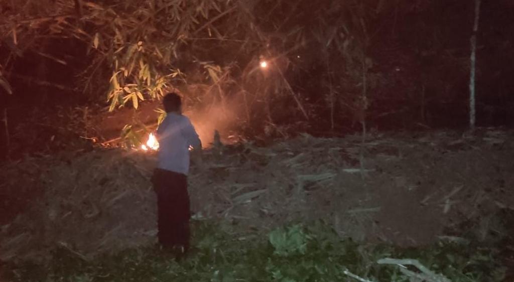 Kebakaran Lahan di Lakbok Ciamis Diduga Akibat Pembakaran Sampah