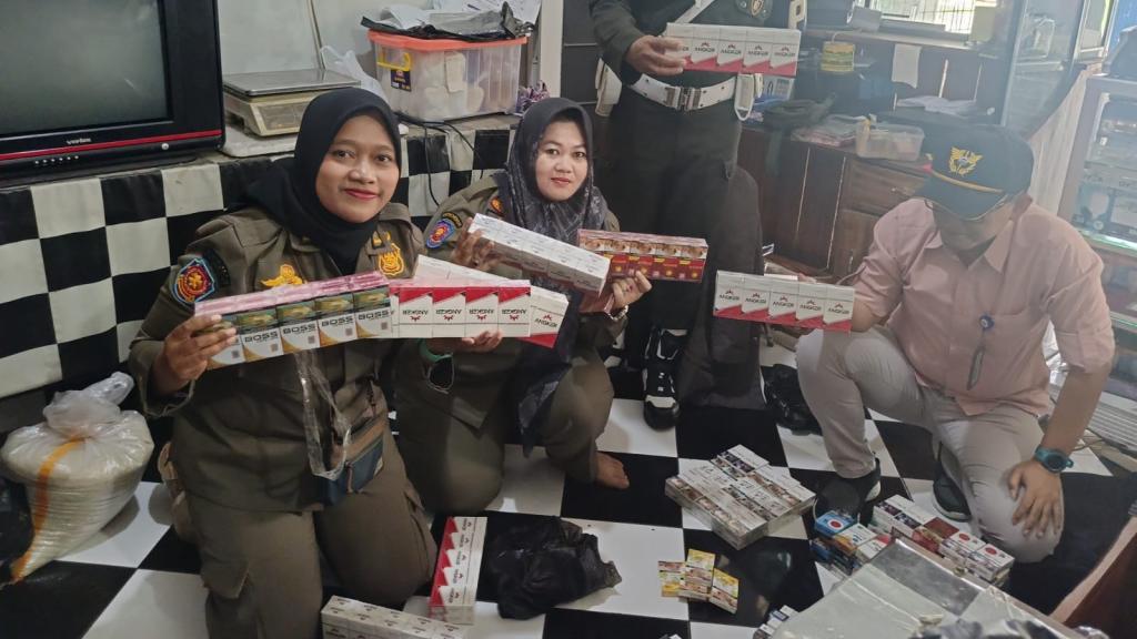 13 Ribu Batang Rokok Ilegal Diamankan Satpol PP Kabupaten Tasikmalaya dan Bea Cukai