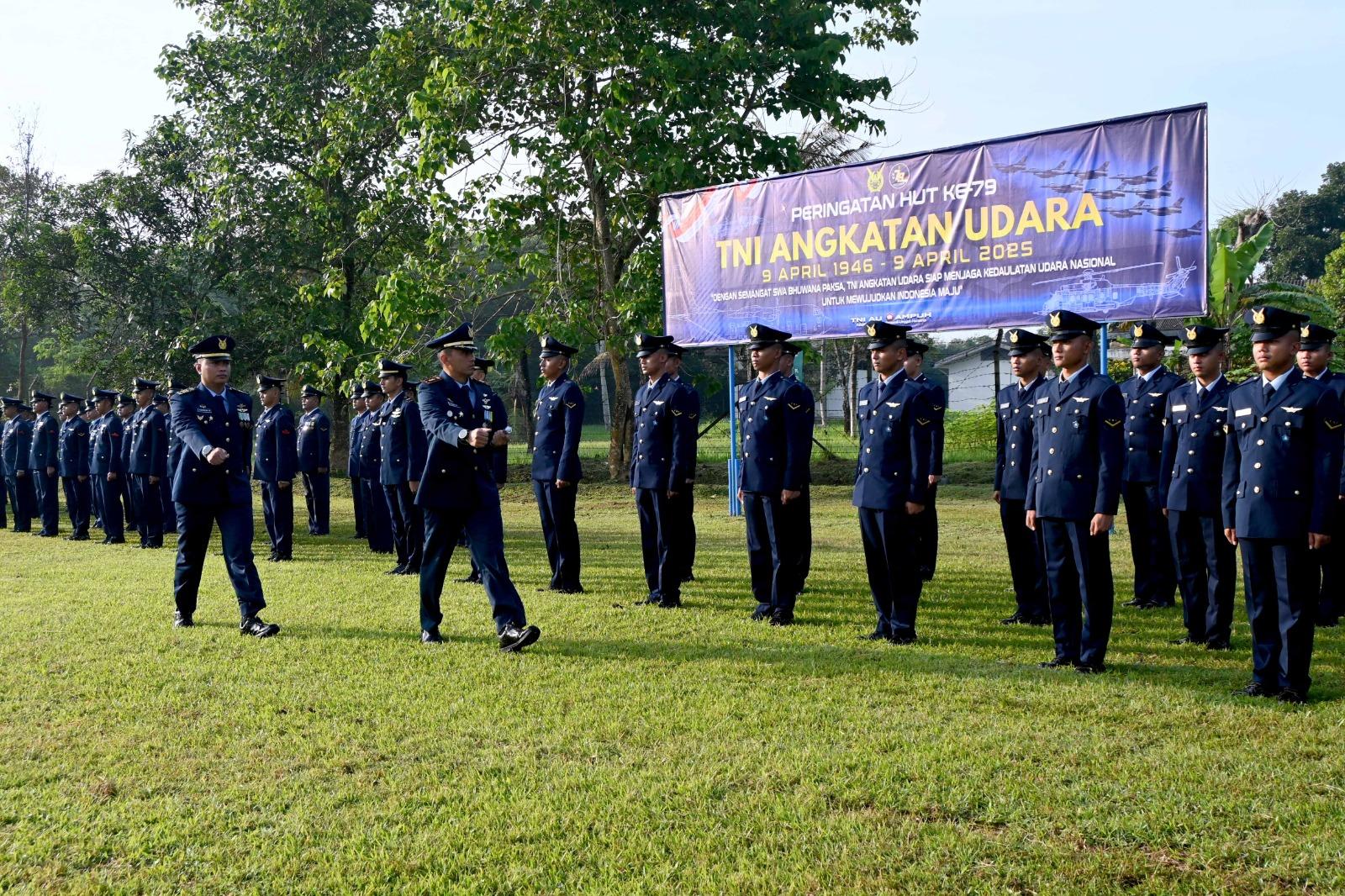Danlanud Wiriadinata Pimpin Peringatan HUT ke-79 TNI AU di Tasikmalaya