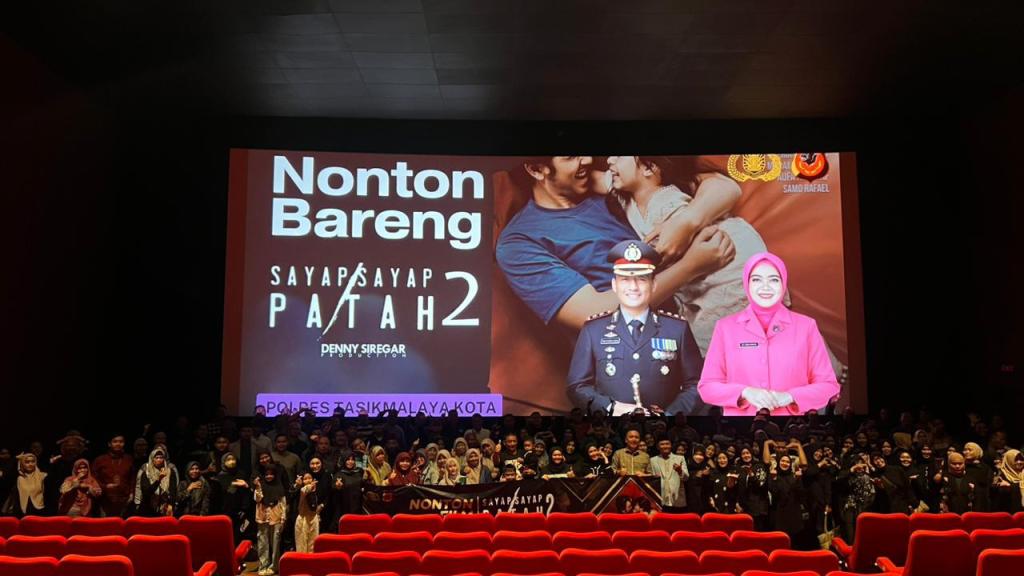 Kapolres Tasikmalaya Kota Gelar Nobar Film Sayap-Sayap Patah 2: Olivia Bersama Tokoh Masyarakat