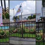Viral! Sejumlah Baliho dan Bendera Partai Dipasang di Tugu KHZ Mustofa Tasikmalaya Meski Sudah ada Papan Larangan