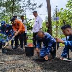 Hari Bakti TNI AU ke-78, Lanud Wiriadinata Tasikmalaya 'Ngagungkeun Galunggung' dengan Aksi Penanaman 1000 Pohon
