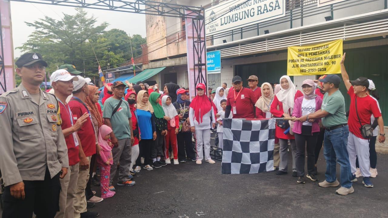 Ribuan Warga Ciamis Meriahkan Jalan Sehat Puncak HUT ke-80 RI