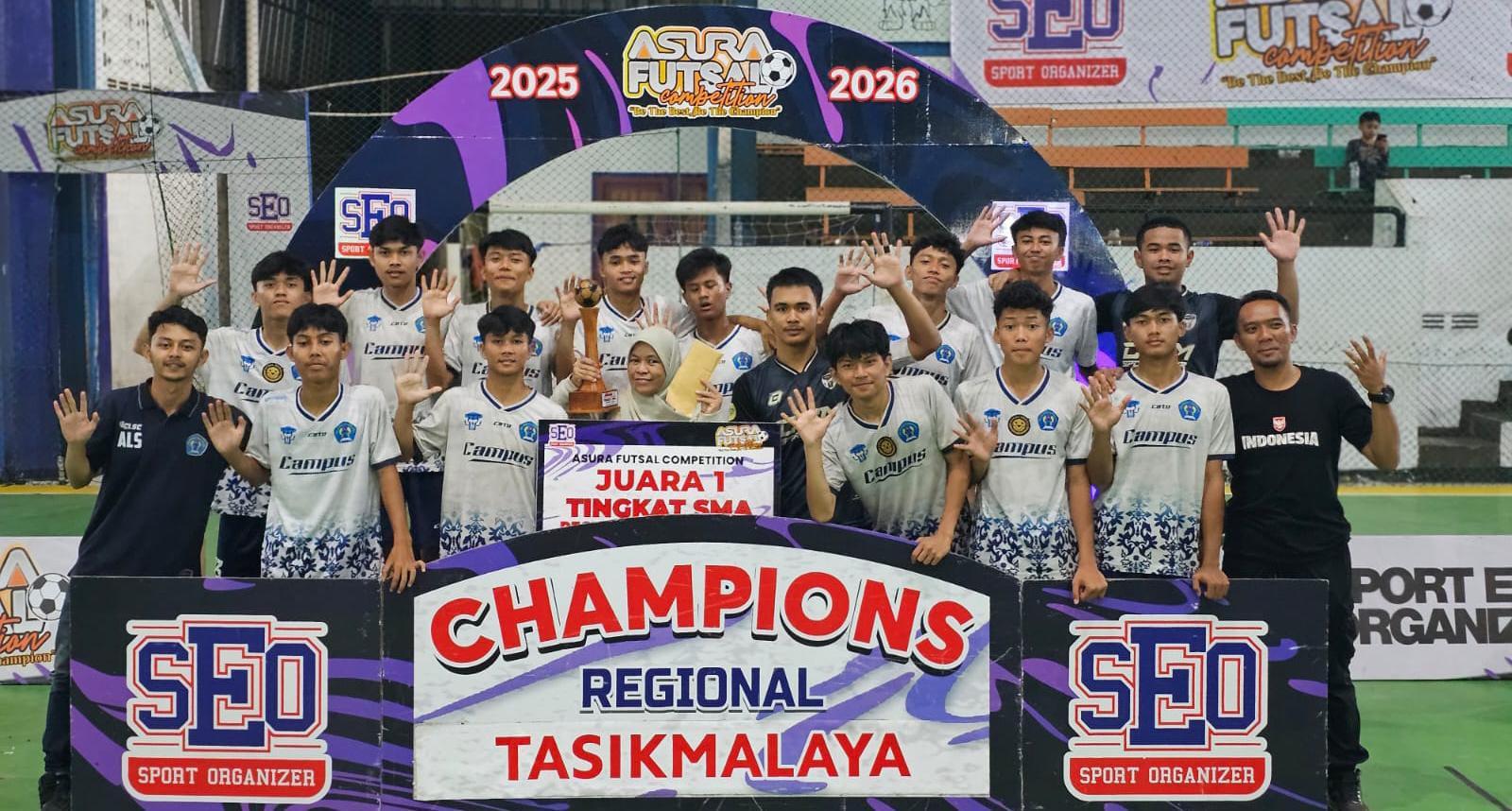 SMAN 5 Tasikmalaya Raih Juara Turnamen Futsal SEO 2025, Buktikan Sebagai Tim Tangguh