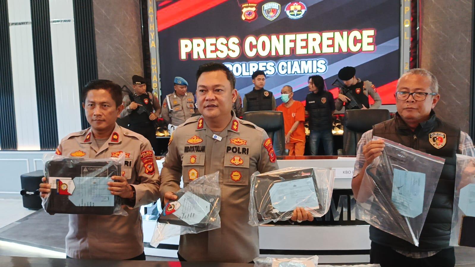 Curi Laptop dan Proyektor di Sekolah, Residivis Asal Banjar Diringkus Warga di Ciamis