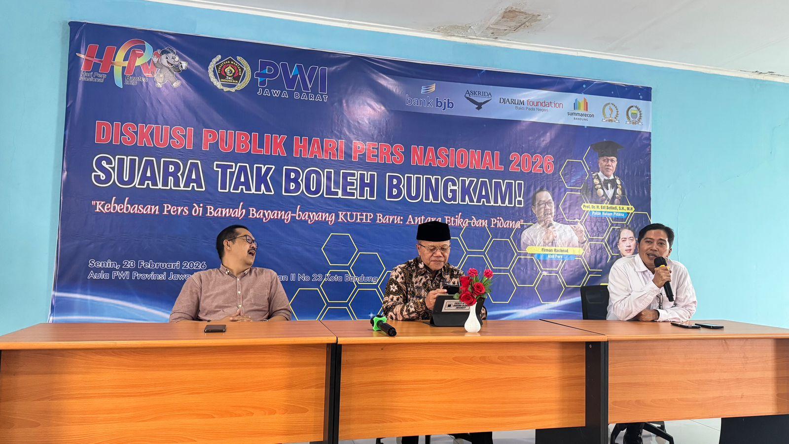 HPN 2026 Jabar: PWI Bahas KUHP Baru dan Tantangannya bagi Kebebasan Pers