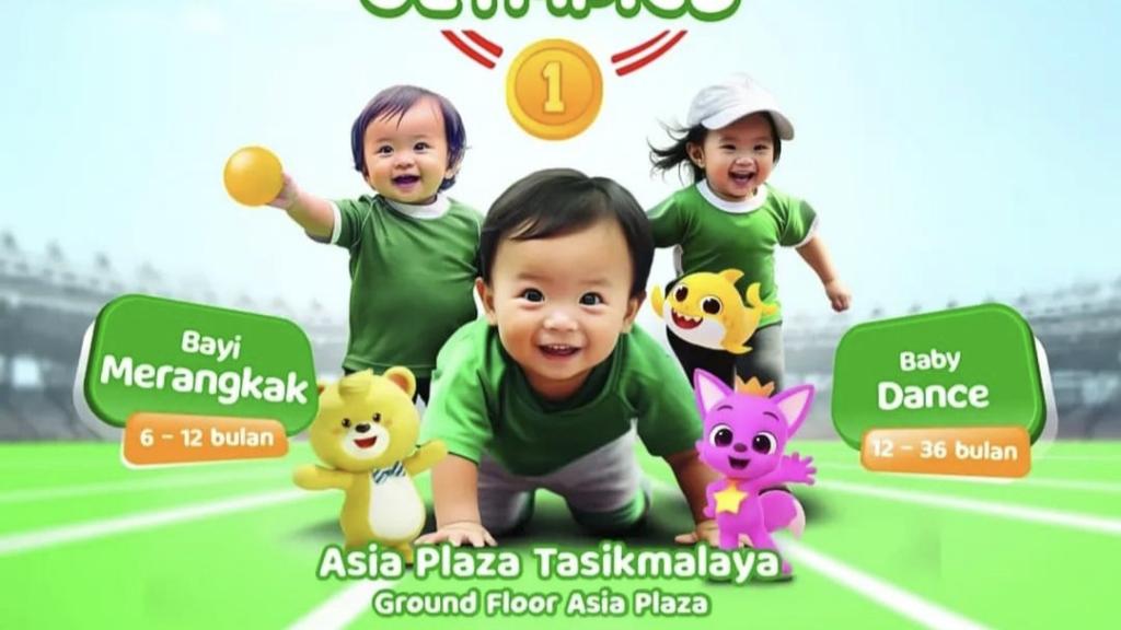Lomba Baby Olympics Hadir di Plaza Asia Tasikmalaya, Kesempatan Emas Si Kecil Tunjukkan Bakat