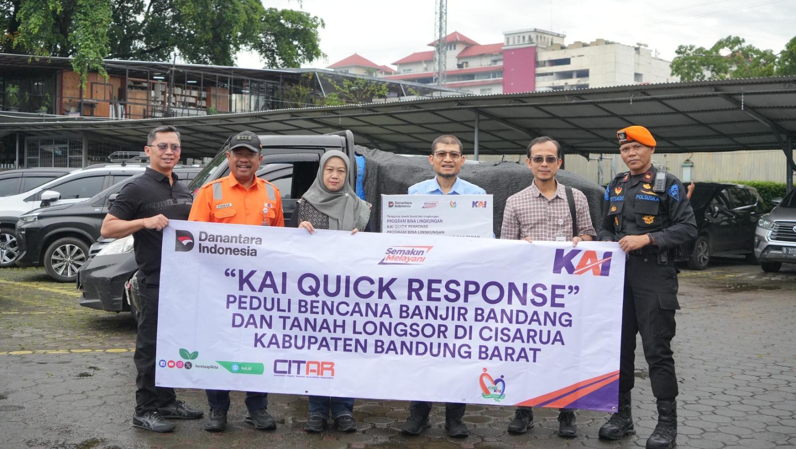 KAI Daop 2 Bandung Salurkan TJSL Rp1,1 Miliar Sepanjang 2025, Berlanjut hingga Triwulan I 2026