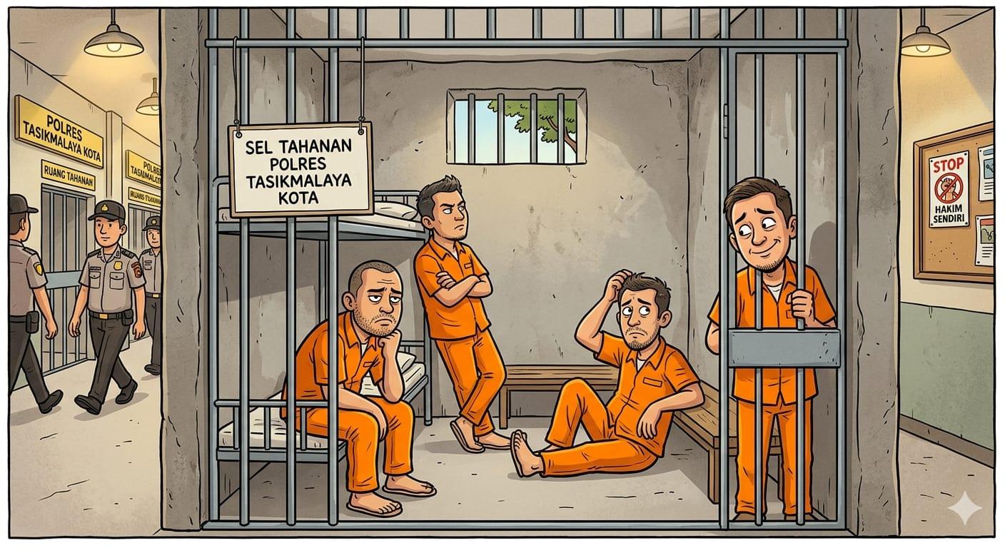 Ini Inisial 4 Tersangka Penganiaya Pedagang Bakso di Cieunteung, Terancam Hukuman Berlapis