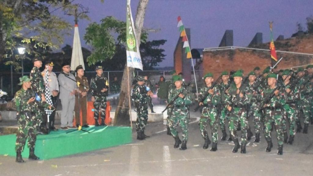 Kapolres Tasikmalaya Kota Bersama Dandim 0612 Lepas Pam Ranting Peringatan Hari Juang Kartika