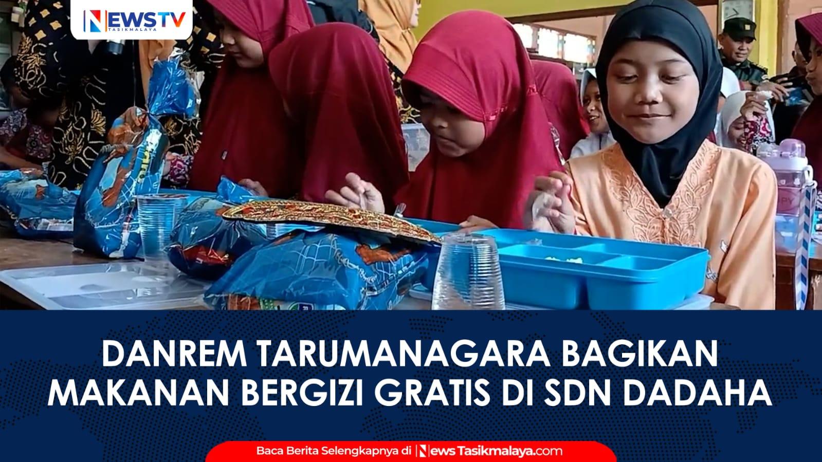 VIDEO: Korem 062 Tarumanagara Bersama Kodim 0612 dan Polres Tasikmalaya Kota Berikan Makanan Bergizi untuk Siswa SDN Dadaha