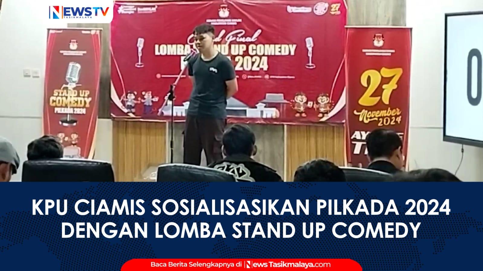 VIDEO: KPU Ciamis Sosialisasi Pilkada 2024 Melalui Lomba Stand Up Comedy