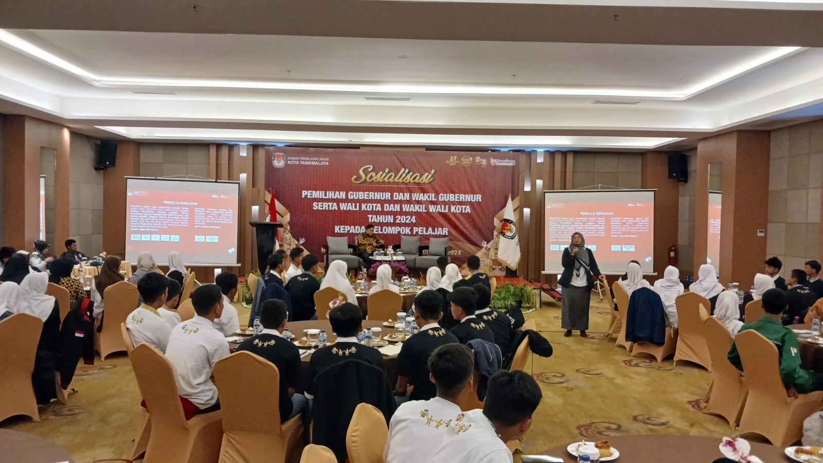 KPU Kota Tasikmalaya Sosialisasikan Pilkada 2024 kepada Kelompok Pelajar untuk Tingkatkan Partisipasi Pemilih