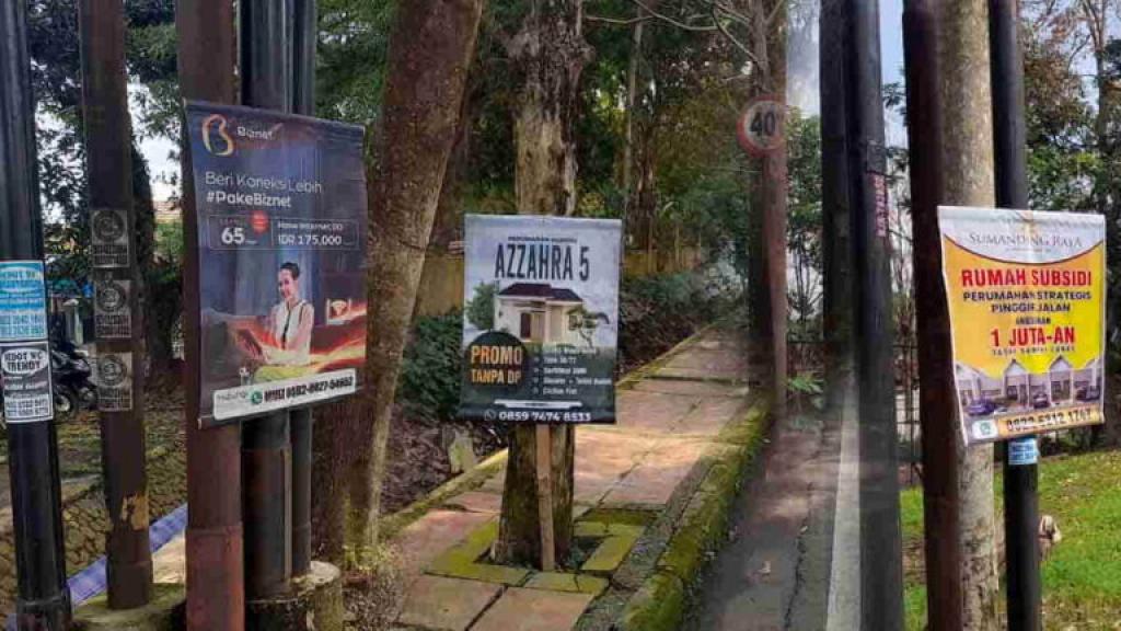Marak Spanduk dan Banner Liar di Kota Banjar, Satpol PP Siap Tertibkan