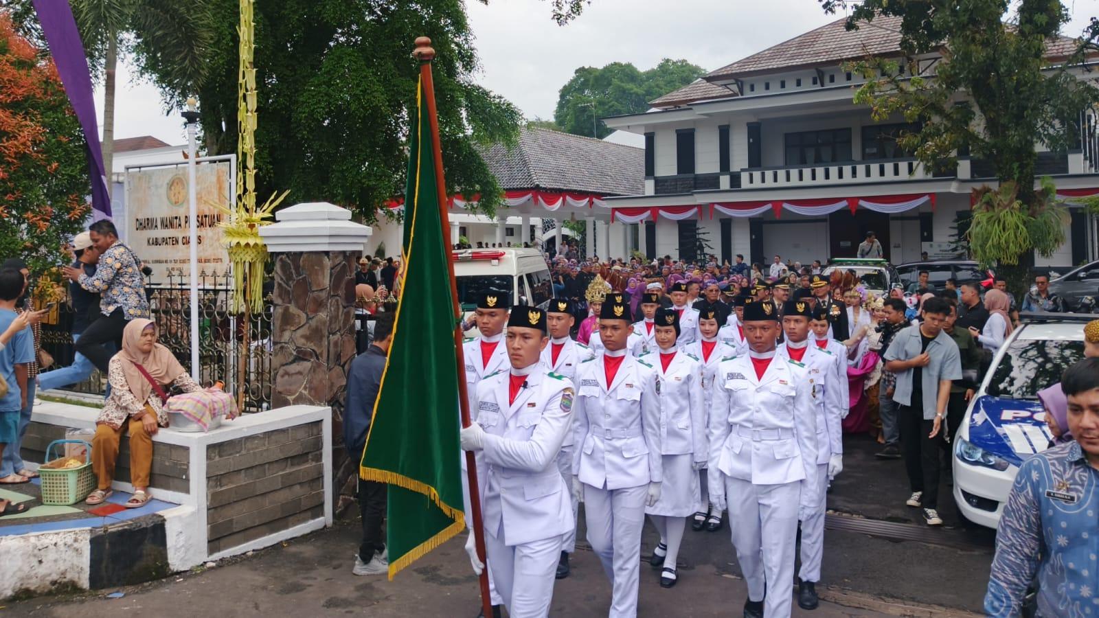Ngarak Pataka Warnai Hari Jadi Ciamis ke-383, Bupati Herdiat Dorong Sinergi Menuju Kemajuan Daerah
