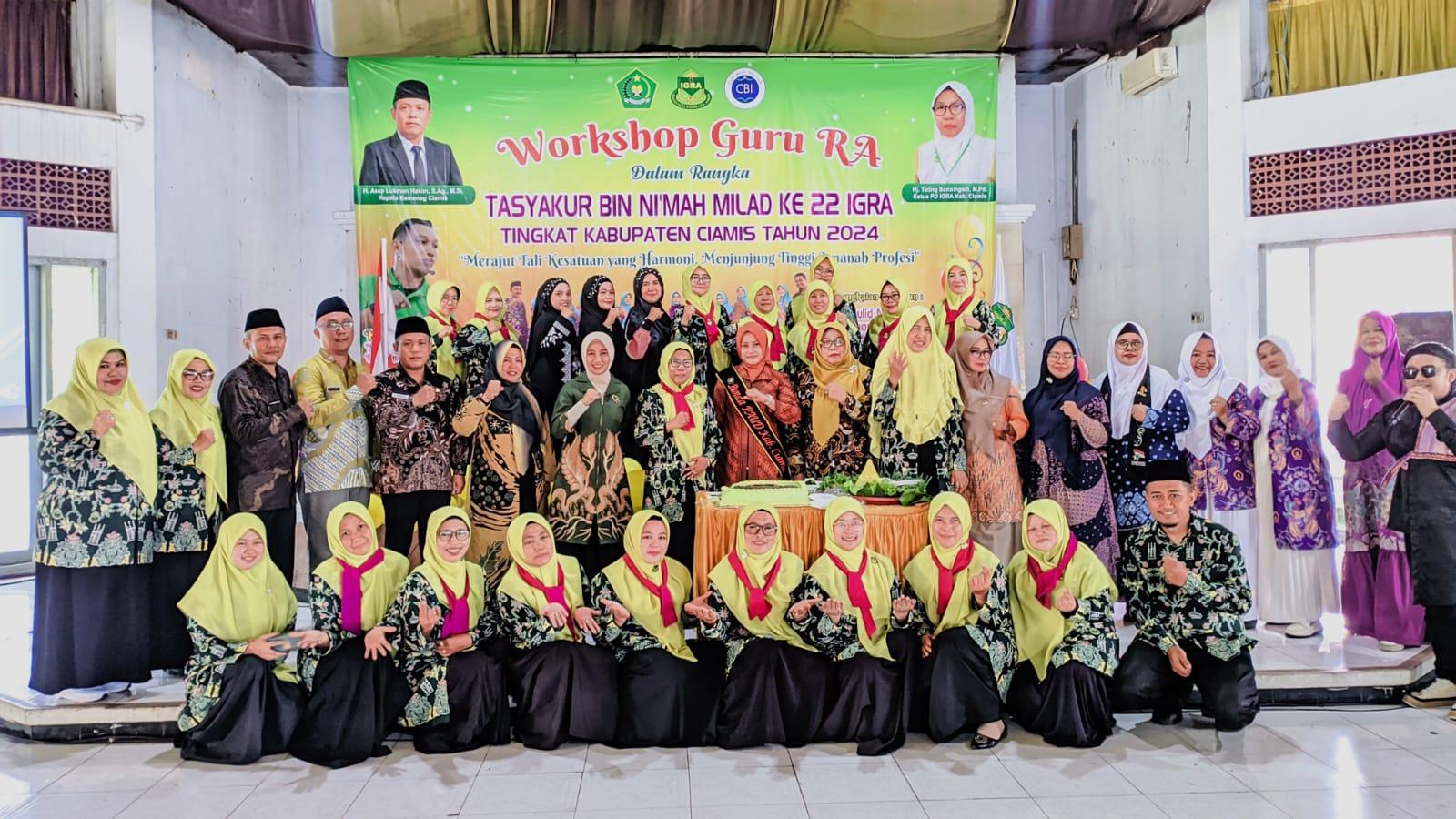 PD IGRA Kabupaten Ciamis Rayakan Milad ke-22 dengan Workshop Guru dan Santunan Anak Yatim