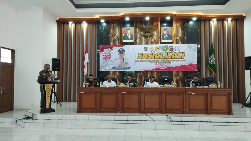 Pemkab Ciamis dan Bea Cukai Sosialisasikan Bahaya Rokok Ilegal dan Peningkatan Cukai
