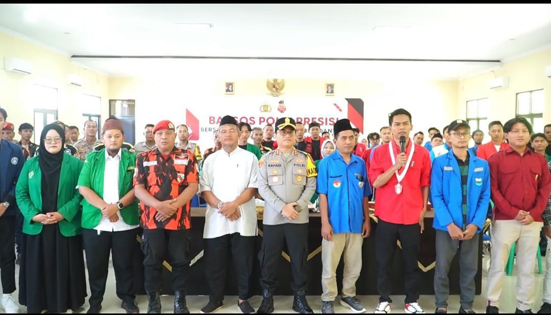 Polres Banjar Bersama Mahasiswa dan OKP Gelar Bakti Sosial Sambut Ramadan