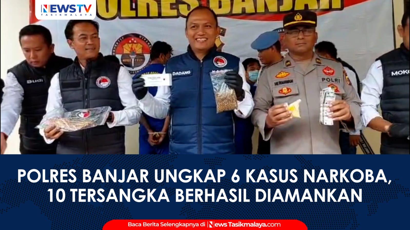 VIDEO: Polres Banjar Ungkap Enam Kasus Narkoba Pasca-Lebaran, 10 Tersangka Diamankan